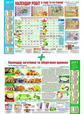 Посівний календар/Календар консервування та зберігання врожаю